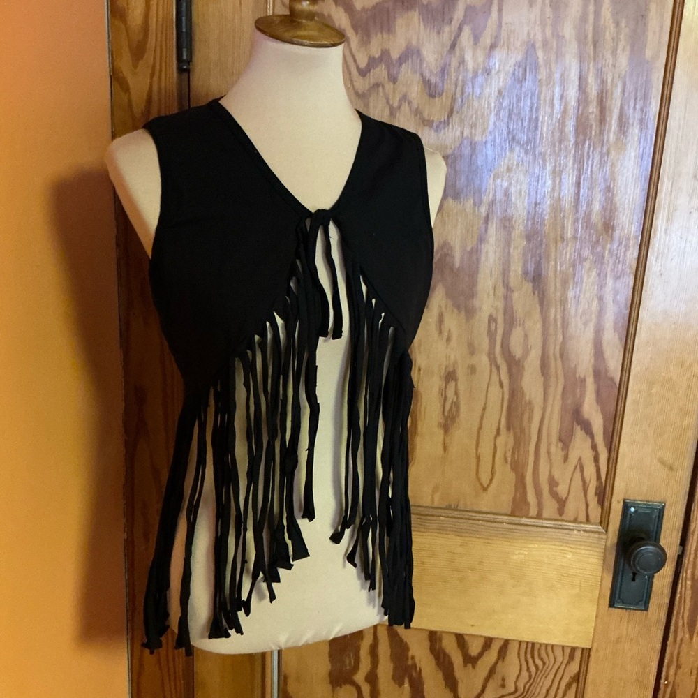 Grateful Dead The Wheel Fringed Vest - Picture 2 of 10